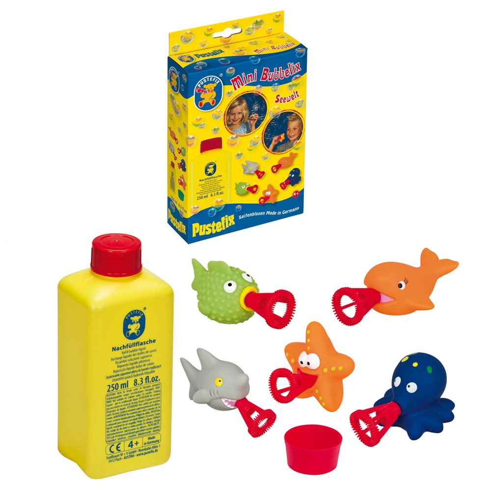 Pustefix 250 ml Sea World Mini Bubbelix Push Figures