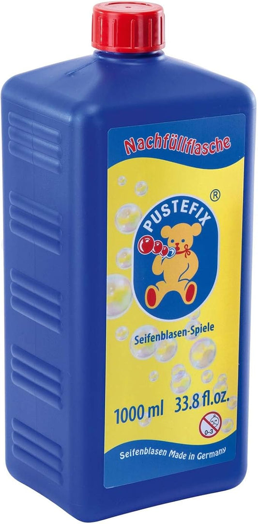 33.8 oz Refill Bottle of Pustefix Liquid Bubble Blowing Soap Solution, 1000ml