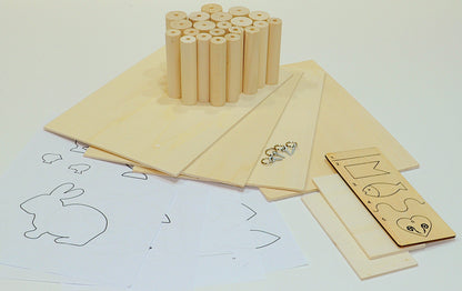 Material pack for turning and sawing
